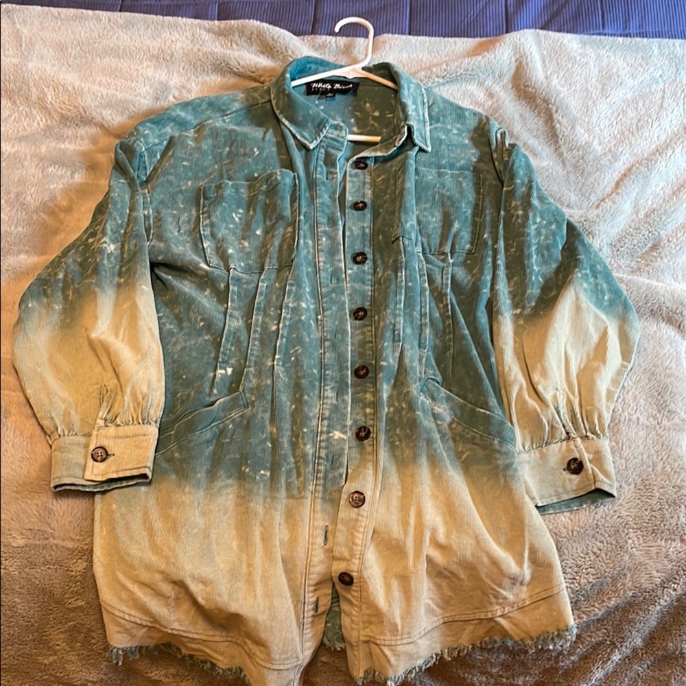 Tie-Dye Button-Up Shirt
